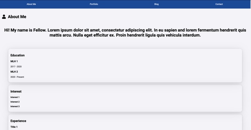 Flask Portfolio Pod 3.3.3 MLH – screenshot 2