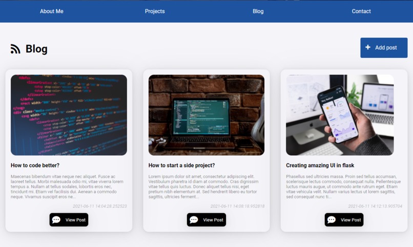 Flask Portfolio Pod 3.3.3 MLH – screenshot 4