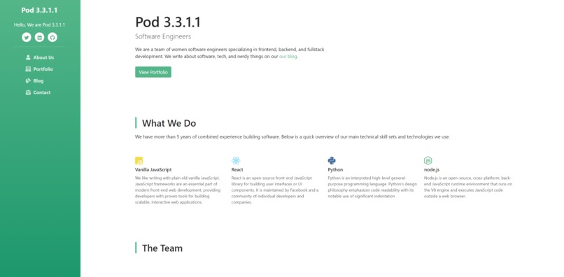 Portfolio Website (Group 3.3.1.1) – screenshot 1