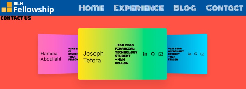 MLH Fellowship Portfolio Site – screenshot 3