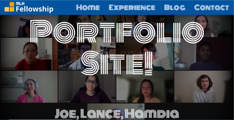 MLH Fellowship Portfolio Site – screenshot 1