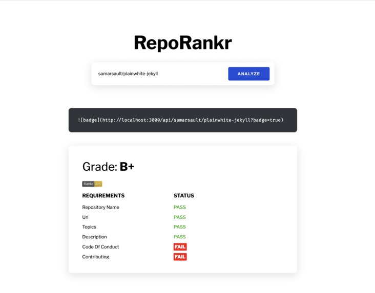 RepoRankr – screenshot 2