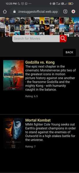 CineSuggest – screenshot 1