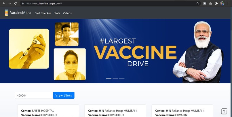 VaccineMitra – screenshot 1