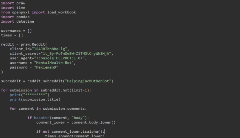 HelpingEachOtherBot – screenshot 2