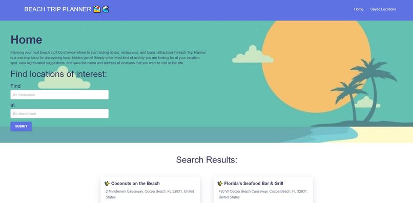 Beach Trip Planner – screenshot 1