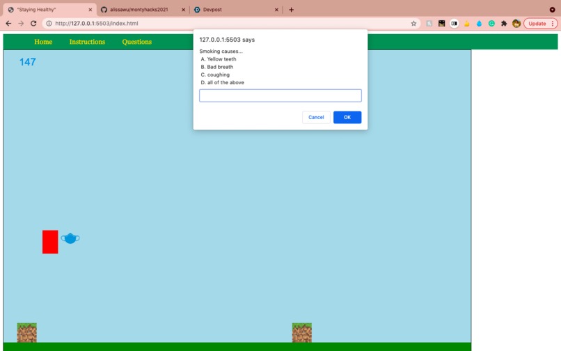 Staying Healthy – screenshot 2
