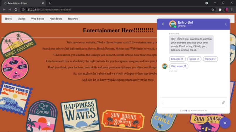 Entertainment Here – screenshot 1