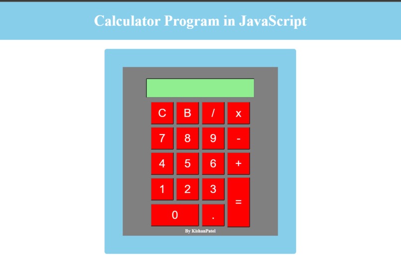 Calculator.webapplication  – screenshot 1