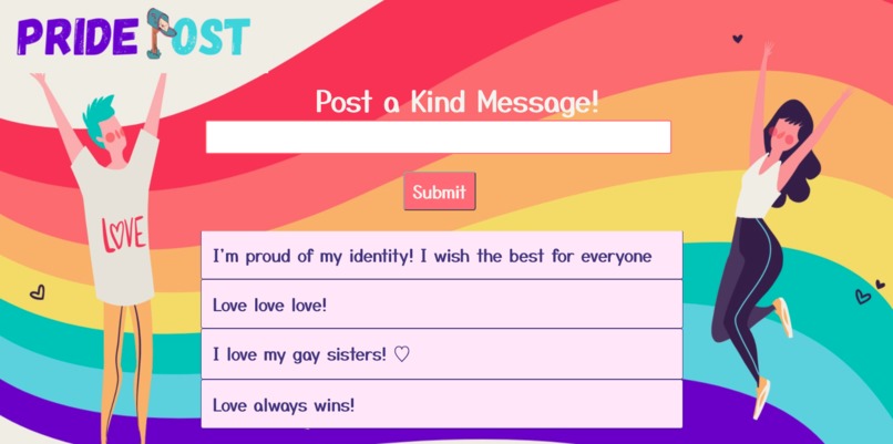 PridePost – screenshot 2