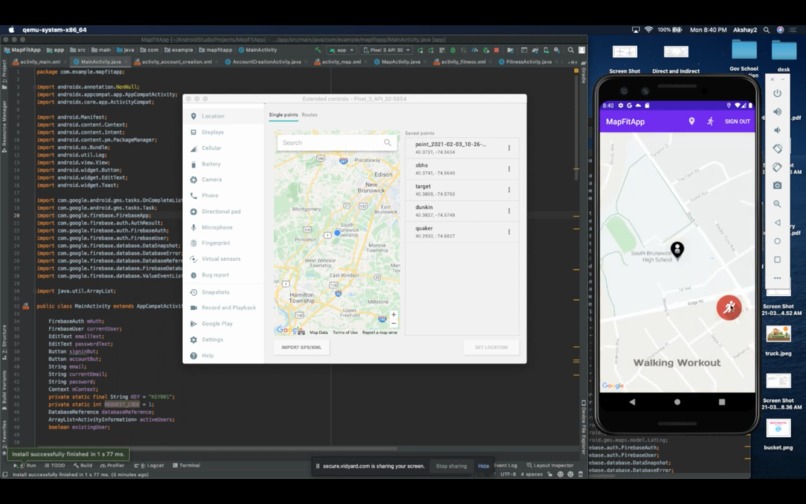 MapFit – screenshot 2