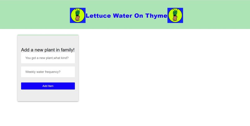 Lettuce-Water-On-Thyme – screenshot 1