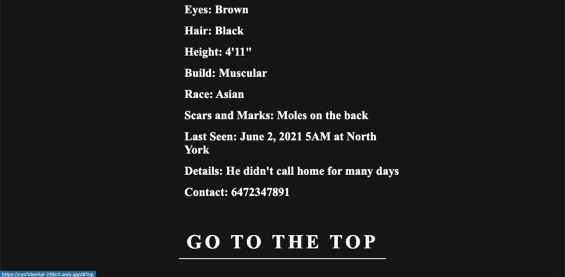 MissingPeople – screenshot 2