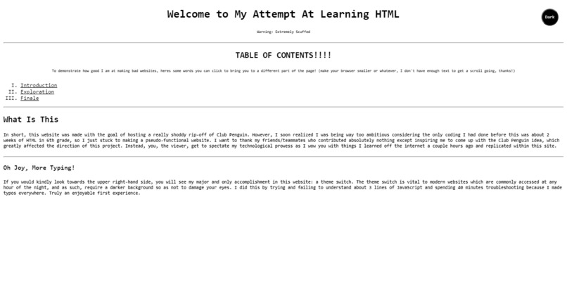 A Learning Experience – screenshot 1