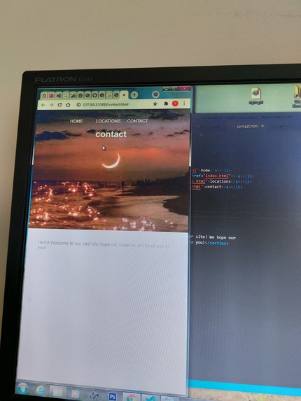 A simple website – screenshot 2