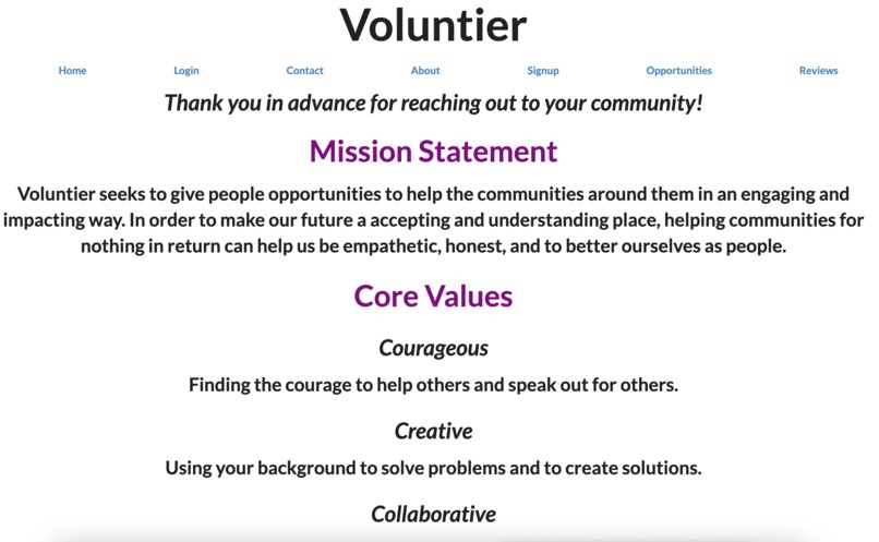 Voluntier – screenshot 1