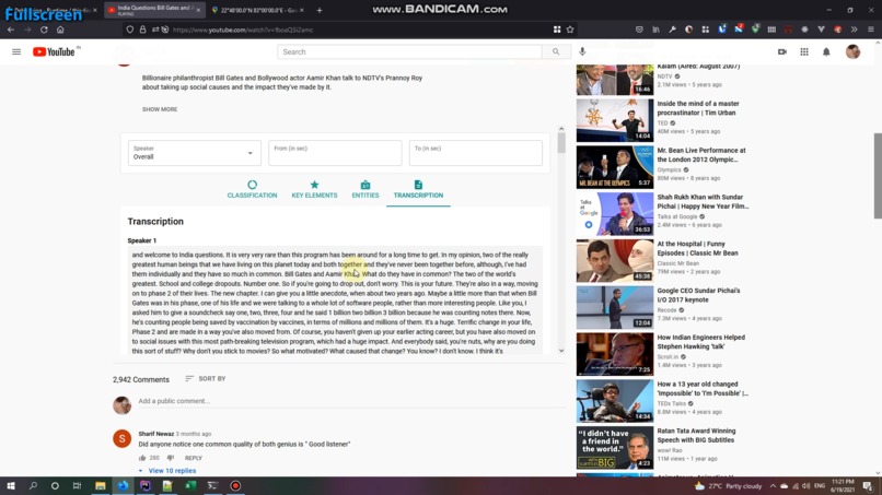 Youtube Sentiment Analysis – screenshot 3