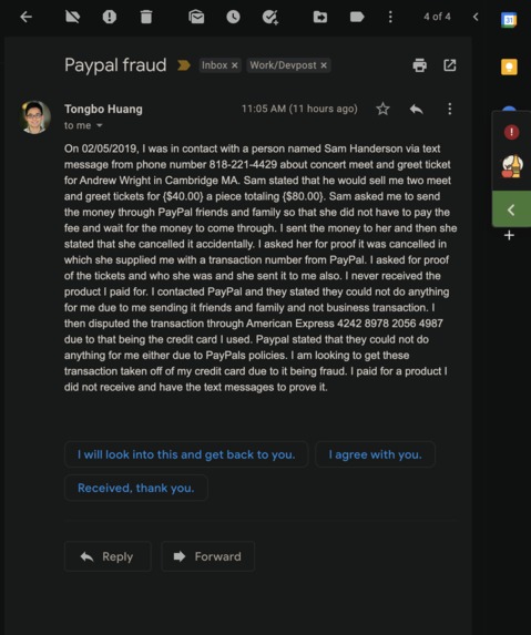 Sidr Gmail support assistant – screenshot 2