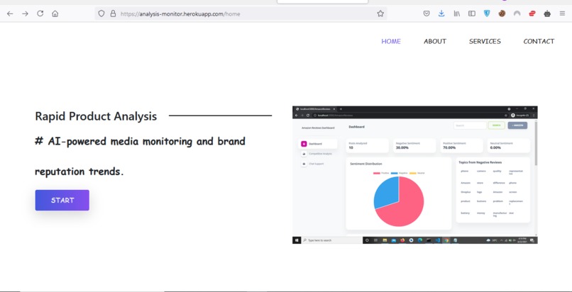 Rapid product analysis – screenshot 2
