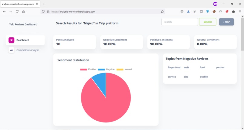 Rapid product analysis – screenshot 3