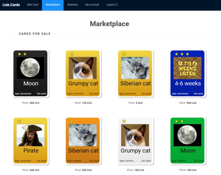 Lisk Cards – screenshot 5
