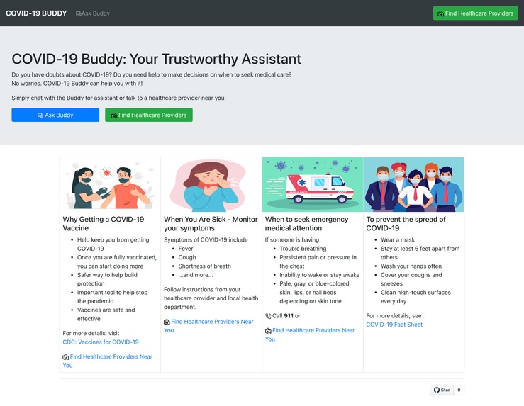 Covid-19 Buddy – screenshot 1