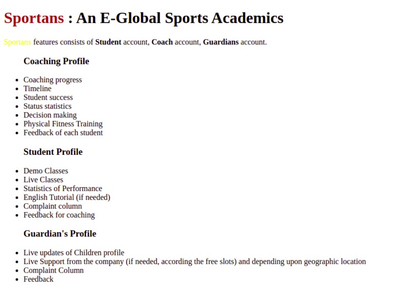 Sportans : Online Global Sports Academy – screenshot 2