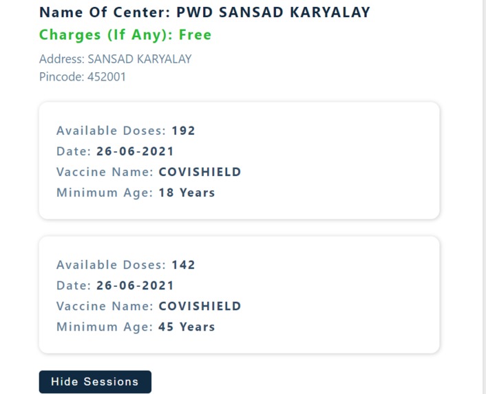 Jab Tracker Web App – screenshot 1