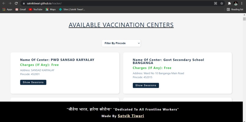 Jab Tracker Web App – screenshot 3