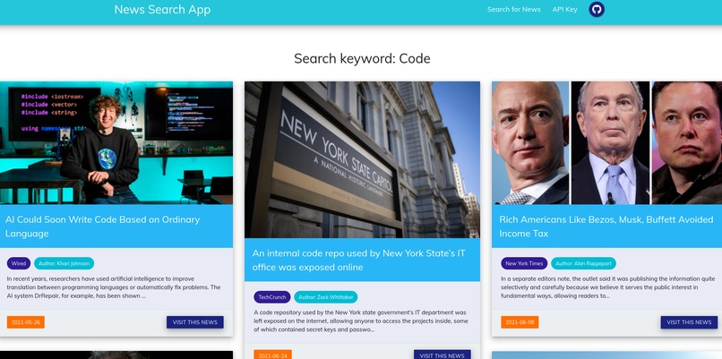 News App – screenshot 2