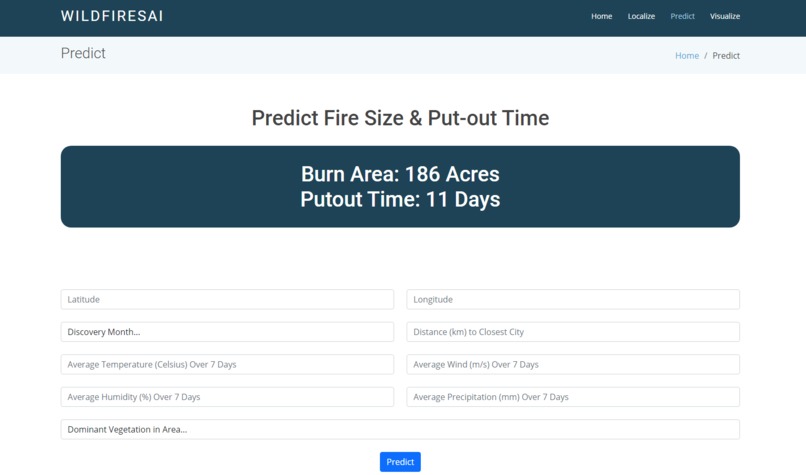 WildfiresAI – screenshot 3