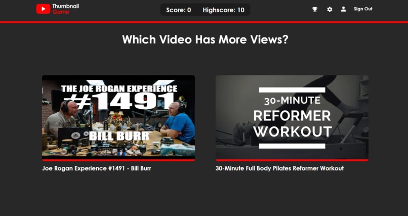 The YouTube Thumbnail Game – screenshot 2