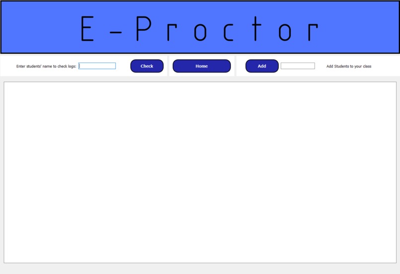 eProctor  – screenshot 1