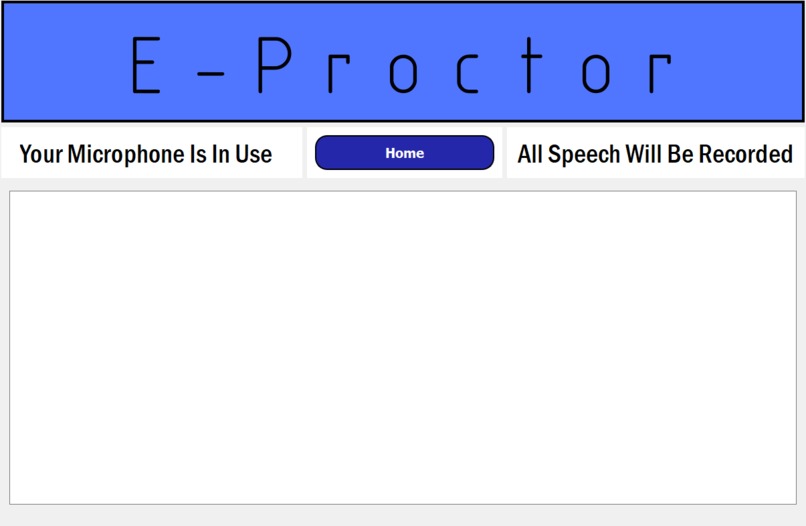 eProctor  – screenshot 2