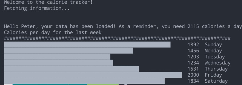 CalCount – screenshot 1