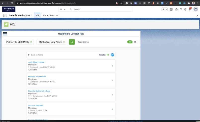Omni Channel Healthcare Locator App – screenshot 2