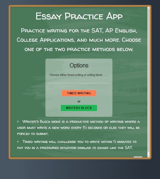 Essay Practice App – screenshot 2