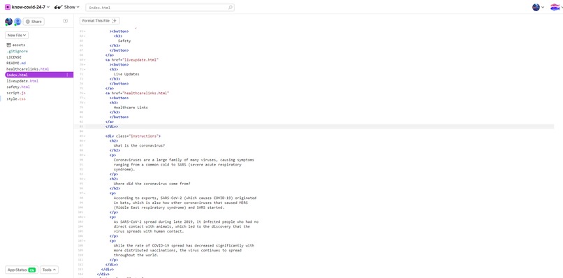 Know COVID 24/7 – screenshot 2