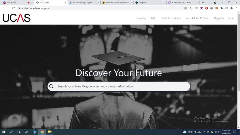 UCAS CLEAR – screenshot 3