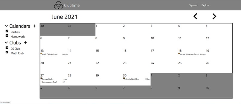 ClubTime – screenshot 1