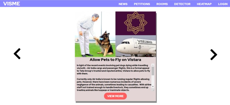 VisMe – screenshot 2