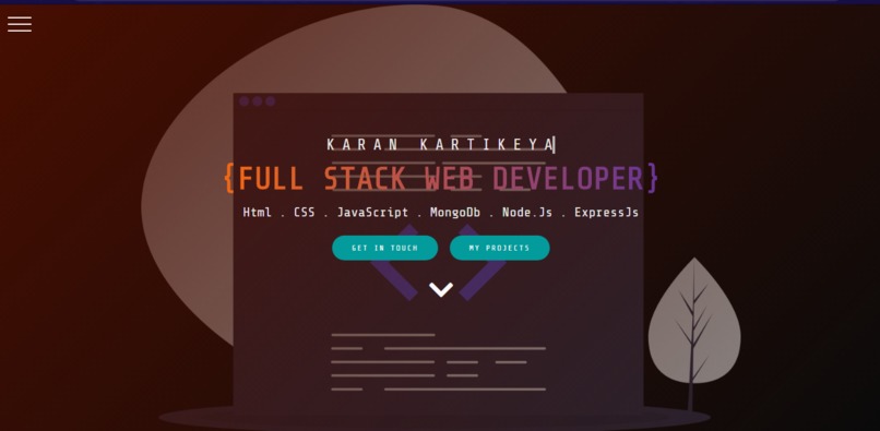 Portfolio – screenshot 1