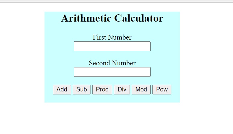 Calculator(Javascript) – screenshot 2
