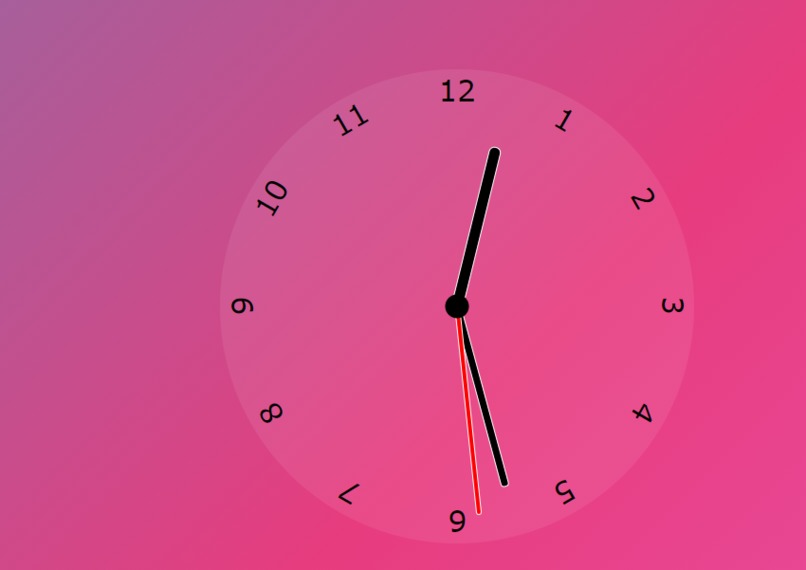 Javascript Clock – screenshot 1