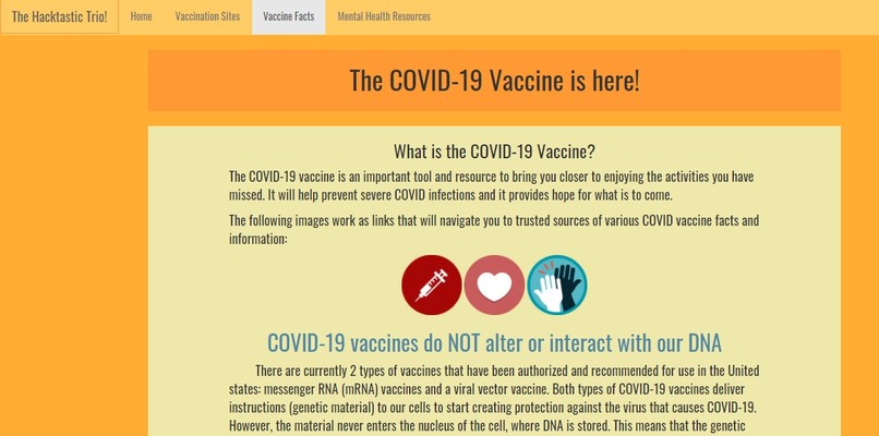 COVID-Relief-Website – screenshot 2