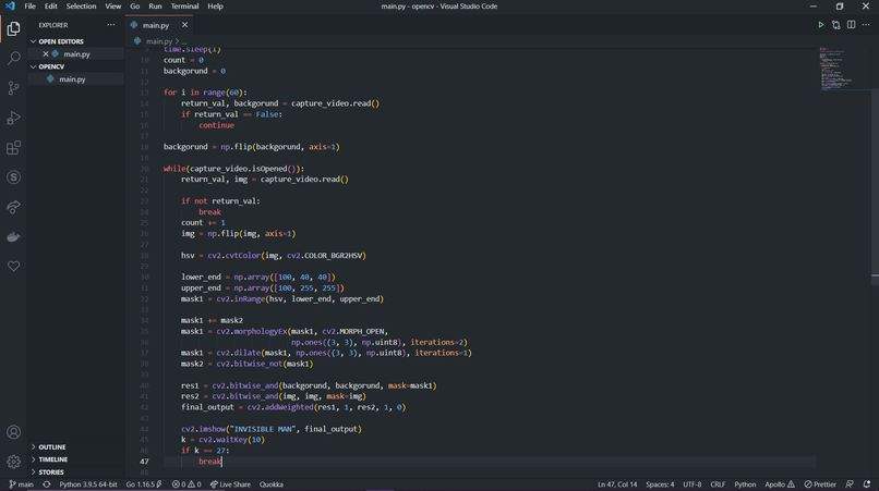 Invisible Cloak – screenshot 1