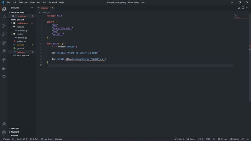 Golang-Starter-Pack – screenshot 1