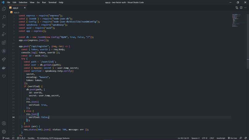 two-factor-auth – screenshot 1
