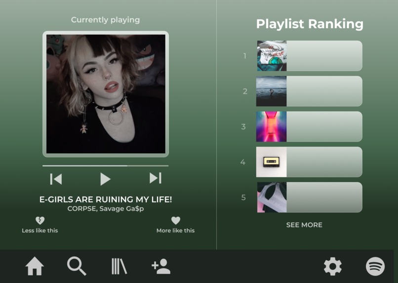 INIT Spotify UI/UX Redesign – screenshot 1