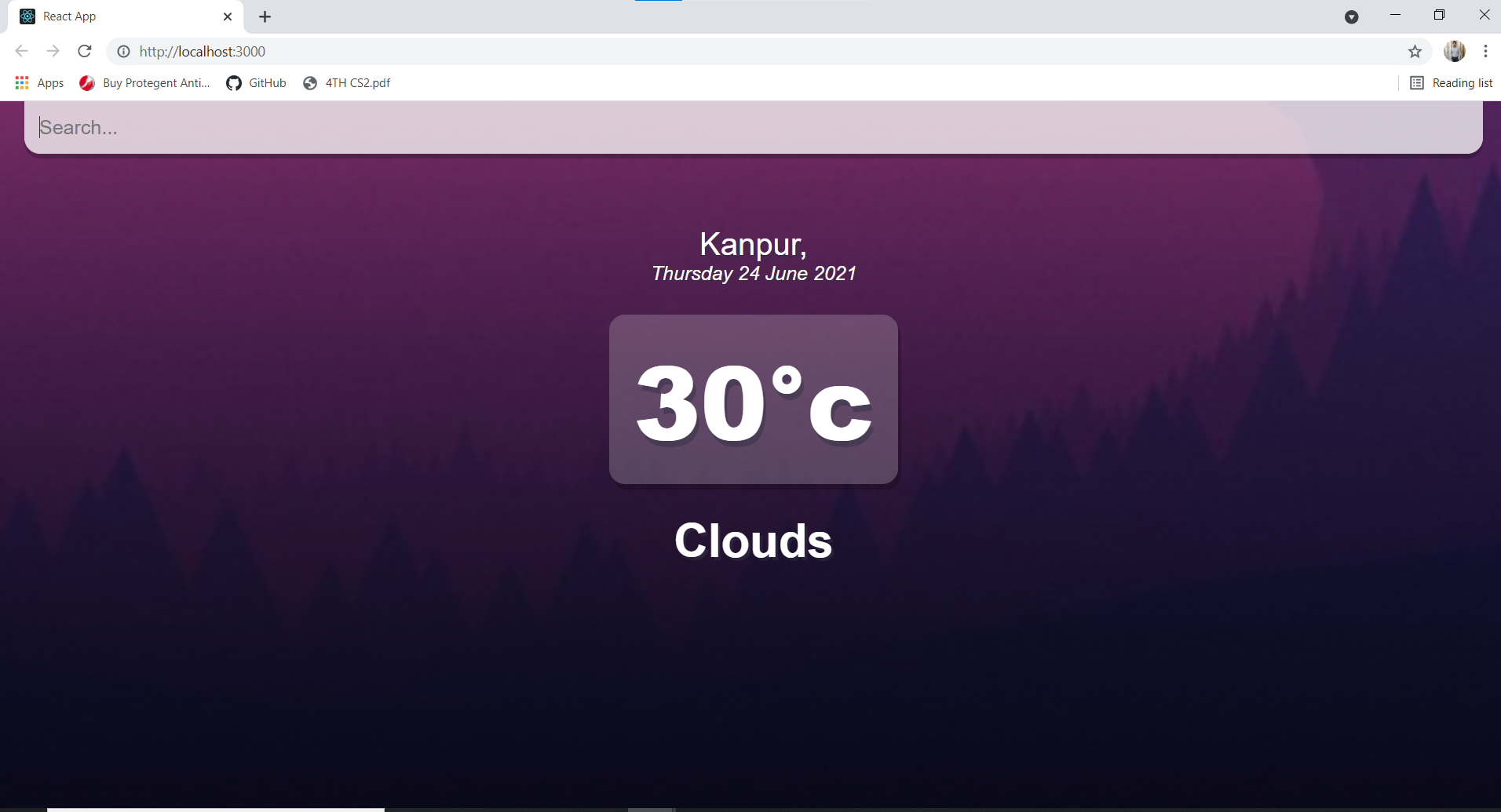 Weather App Devpost
